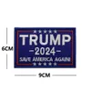 9*6 cm Donald Trump 2024 Stickerei Patches Kunst Handwerk Abzeichen Patch Embleme Taktische Armbinden Kleidung Accessoriesb Patches