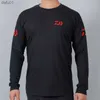 2021 nouveaux hommes vêtements de pêche à manches longues Outdooe respirant Daiwa vêtements t-shirts grande taille coton vêtements de pêche sport Tee L230520