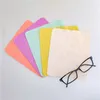 Lens Clothes 5pcslots High Quality Chamois Glasses Cleaner Double-sided Color 14*17CM Glasses Cleaning Cloth For Lens Phone Cleaning Wipe 230607