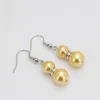 Dangle Earrings Gold Color/Pruple/Blue/Pink/Multicolor/White Fresh Water Pearl Beads Drop Crystal For Women DIY Female Earring
