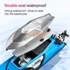 Barcos 70 km h duplo à prova d'água RC RC de alta velocidade 200m 50cm Sensor de água Capsize Reset Control Speedboat Toys 230607