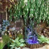 Dekorativa blommor 130 cm Artificial Wisteria Flower Sophora Japonica Home String Vine Plant Rattan Hanging