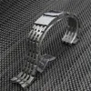 22mm 24mm Polishing brushed Curved End Watch Bands Bracelets For Breitling Watch272L