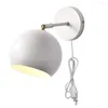 Lampy ścienne nowoczesna szklana kula LED Arandela Abajur Light Cabecero de caMa Lampa salonu