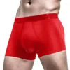 Caleçons hommes Modal maille troncs mince transparent court Boxer élasticité slips Sport natation sous-vêtements séparation pochette U convexe