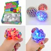 Decompression Toy Car Dvr 5.0Cm Colorf Mesh Squishy Grape Ball Fidget Anti Venting Balls Spremere Giocattoli Ansia Dhbyv