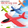 Diecast modelo 48cm grande mão jogando espuma palne epp avião planador avião ao ar livre bricolage brinquedo educativo para crianças 230605