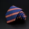 Neck Ties Mens Tie Classic Stripe 7cm Jacquard Red Blue Green Necktie Daily Wear Cravat Wedding Party Dress Accessories Gift For Man 230605