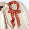 Foulards Chic sac Streamer à lacets couleur unie ruban décoratif réutilisable sangle de taille femmes écharpe d'été
