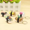 Creative Cat Sushi Keychain Key Rings Handbag Hanging Pendants Phone Charms Key Chain Gift for Kids