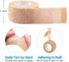 Skyddsutrustning 30 rullar Sport Self vidhäftande Wrap Elastic Non Woven Bandage First Aid Tape för ankel Knee Wrist 230607