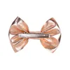 Infant Solid Colors Bowknot Hairpins Glitter Handmade Bow Hairclip Hair Accessories Photography Props Birthday Gifts