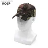 KOEP Nieuwe Outdoor Jungle Vissen Baseball Hoed Cap Man Camouflage Jacht Hoed Casquette Eiken Camo Snapback Vader Caps KBMO5 L230523