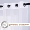 Занавес Cdiy White Sheer Curtains Window Tulle для спальни гостиной кухня современные твердые вуали