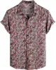 Mens Designer Shirts Mens Casual Hawaiian Shirts Kort ärmknapp ner Strandtröjor Tropiska blommorskjortor