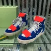 Luxury Coach Jeans Blue Outdoor Red Canvas Sports 021 High-Top White Lace-Up Gummi Insula Casual Shoes for Men and Women