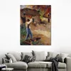 Camille Pissarro Leinwandkunst Pere Melonenschneiden Holz handgemachte impressionistische Landschaftsmalerei Home Decor Modern