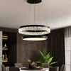 Lustres Pendentif Lumières Led Art Lustre Plafond Nordique Anneau Rond Télécommande Salon Salle À Manger Cuisine Chambre Décor À La Maison Lampe Suspendue