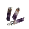 Pendant Necklaces Fashion Jewelry Natural Geode Druzy Amethyst Stone Female Gold Plating Crown Purple Crystal Quartz Healing 5pc