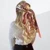 Sarongs Jedwabny szalik i opakowanie dla designerskiej marki luksusowej marki Kerchief szyi headhair szaliki chusteczka 90x90cm head carf 230605