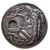 1921 mécanisme mobile fait à la main saint graal Hobo Nickel pièce errance amovible épée à collectionner cadeau créatif