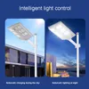 600W 800W 1000W LED Solar Street Light Motion Sensor Outdoor Garden Security Lamp med utdragbar pol