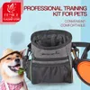 Kit d'entraînement professionnel pour chiens et chats, sac à bandoulière Portable pour animaux de compagnie, rangement de fournitures d'extérieur