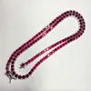 Hq Gems S925 Sliver Plaqué Or Blanc 4mm Tennis Link Lab Ruby Sapphire Stone Tennis Bracelet