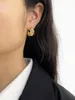 Hoop Earrings Peri'sbox Fashion Gold Silver Plated Facted Metal Beads Open Women Statement Chunky Ear Hoops Bling Jewelry