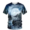 Survêtements pour hommes Classical Wolf 3D Print Tees / Sets Été Hommes Femmes T-ShirtShorts Costume Personnalité Joggers Survêtement Hip Hop Streetwear