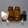 Глаза Ароматерапевтическая парфюм эфирное масло пустое дозатором инструмент 3 мл янтарного стеклянного жидкого реагента