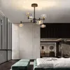 Ljuskronor pendellampor ledde konstkrona modern enkel matsal levande kreativ hängande sovrum lobby justerbara glasarmaturer lampa