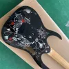 Nadir Jem 77fp2 Çiçek Deseni 2 Steve Vai Elektrikli Gitar Ağacı Yaşam Kakma, Floyd Rose Tremolo, Kilitleme Somun, Krom Donanım, Maymun Kavrama, Aslan Kil