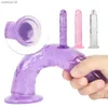 Erótico Soft Jelly Dildo Anal Butt Plug Pene realista Ventosa fuerte Dick Juguete para adultos Punto G Orgasmo Juguetes sexuales para mujer L230518