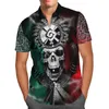 Heren Casual Shirts Aztec Mayan Snake Kalender Zon 3D Shirt Hawaii Mannen Zomer Korte Mouw 2023 Oversized 5XL Chemise homme