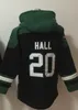 Team Football Pullover Hoodie Rodgers 8 Gardner 1 Hall 20 Namath 12 Wilson 17 Hoody Fans Tops Size S-XXXL Green Color