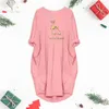 Casual Dresses Christmas Elk Print Long Sleeve For Women 2023 Wedding Guest Party Tunic Soft Elastic Dress With Pocket