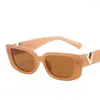 Солнцезащитные очки ретро прямоугольник женский дизайнер бренд винтаж маленькие рамки солнечные очки дамы классический черный квадрат