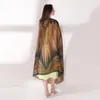 Foulards Soie Écharpe Femmes Imprimé Bleu Floral Dames Hangzhou Toutes Les Saisons Élégant Doux Long Châle Wrap Printemps