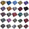 Lenços masculinos 66 cores lenço de bolso quadrado lenço de seda flor paisley floral presente de festa de casamento para homem acessório 230605