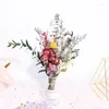 Dekorativa blommor torkade roscenterstycken för bord hem dekor bröllop arrangemang brud bukett flores bevaras naturliga
