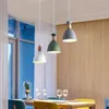 Hanglampen Nodic Lamp LED Hanglampen Verlichting Hout Modern Meerdere kleuren voor restaurant Eetkamer WJ1007