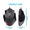 Impact Redragon 2024 Mäuse M908 USB verkabelte RGB-Gaming-Maus 12400 DPI 17 Tasten programmierbare optische Spielmäuse Hintergrundbeleuchtung Laptop PC Compuwchn