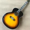 Akoestische Gitaar Massief Sparren Top Jumbo Body Gitaar 43 "Geel j200 Akoestische Gitaar Akoestische Elektrische Gitaar met gratis verzending