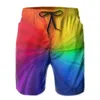 Maillots de bain pour hommes Pride Rainbow Colored Love Hearts Maillots de bain pour hommes Shorts de plage à séchage rapide Maillots de bain Costumes 230606