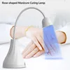 Torktumlare Desktop Readgeble Manicure Lamp Nail Patch Mini Quick Dry Phototerapy Machine 360Gree Rotertable Roseshaped Curing Lamp