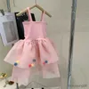 Robes de fille robe de fille robe de fourrure colorée petite frais et princesse été nouveau style bébé enfants vêtements