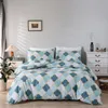 Sängkläder sätter 3st Bedding Set Single Double Däcke Cover Set i full storlek MIRCO Fiber Printed Quilt Cover Set och Pillow Cases Twin Queen King 230606