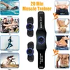 AB Rolki stymulator ABS Mięsień Toner stymulujący pasek Belt Training Brzasty Urządzenie USB ładowanie bezprzewodowego treningu fitness Equiment 230606