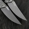 Green thorn Quantum folding knife TC4 titanium handle M390 blade camping fishing outdoor portable practical EDC tool